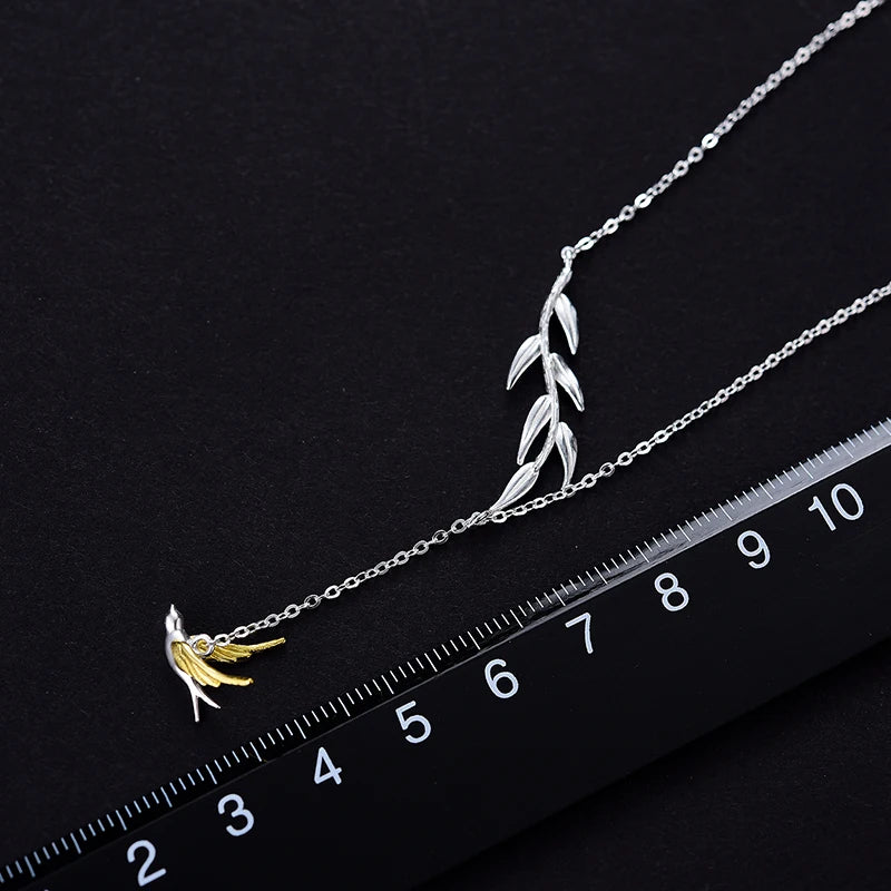 PRINCESENSE SWALLOW WILLOW NECKLACE