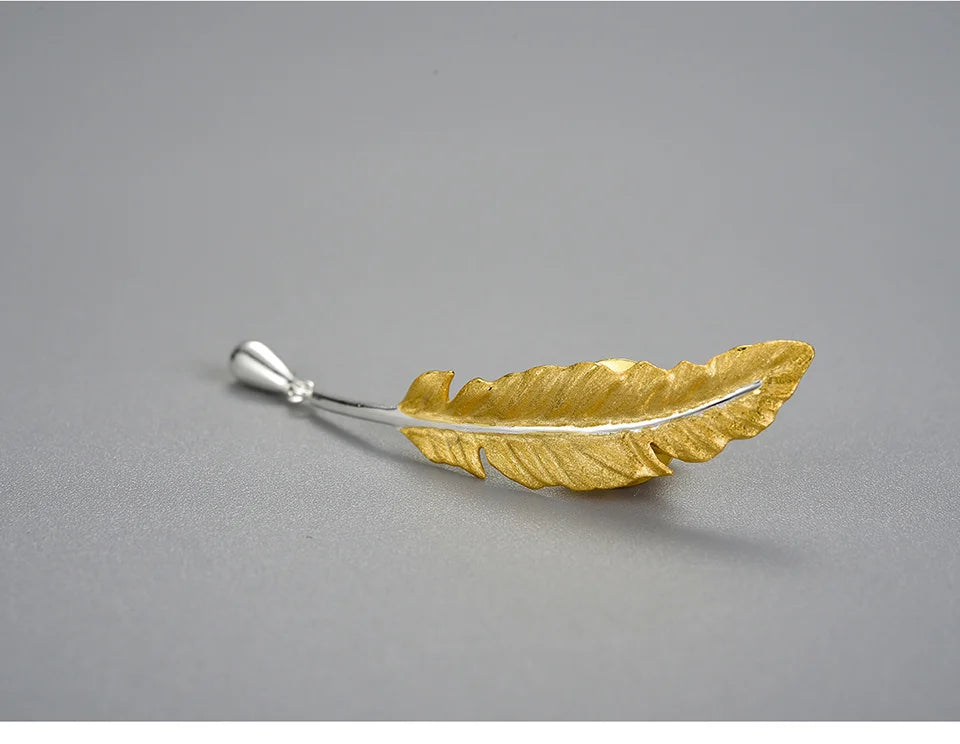 PRINCESENSE VINTAGE FEATHER BROOCH