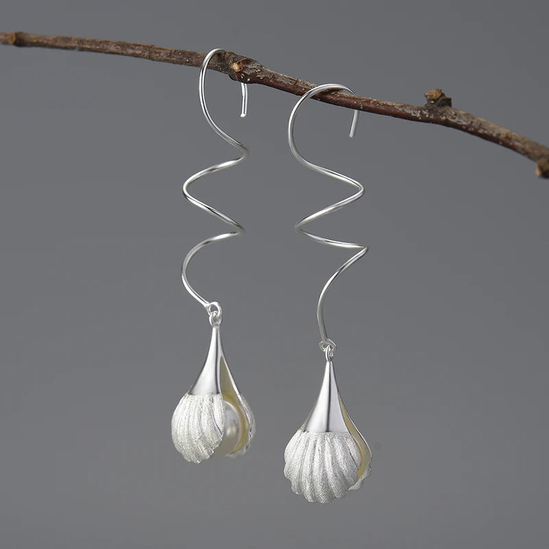 PRINCESENSE PEARL IN SHELL EARRINGS