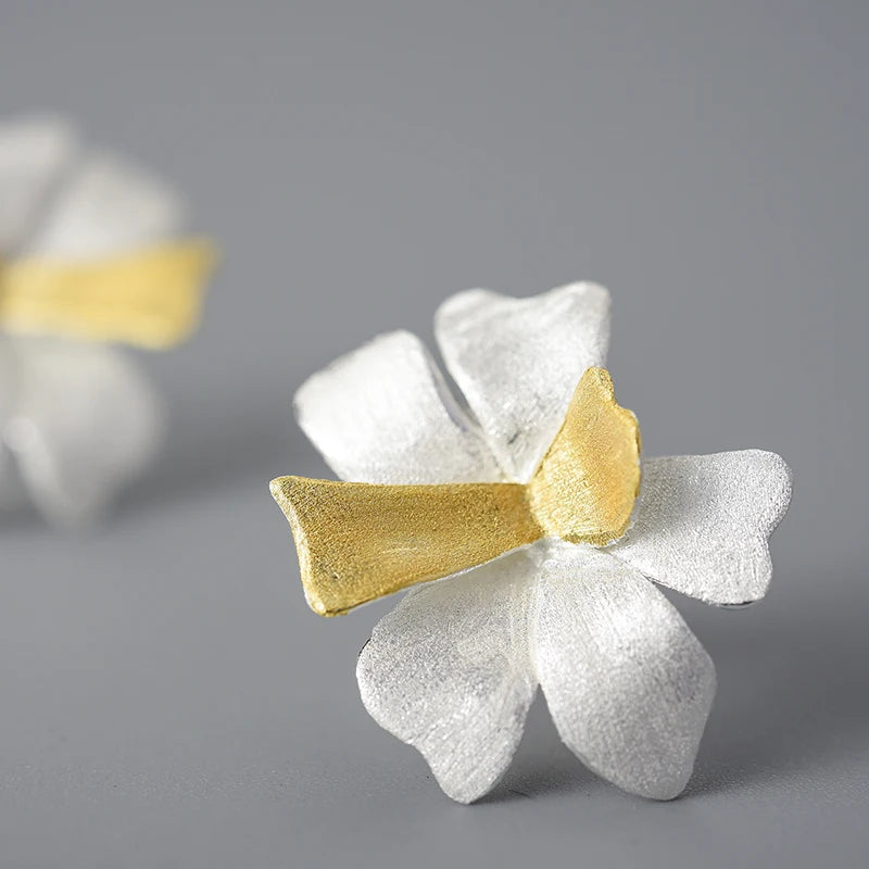 PRINCESENSE FLOWER RIBBON EARRINGS