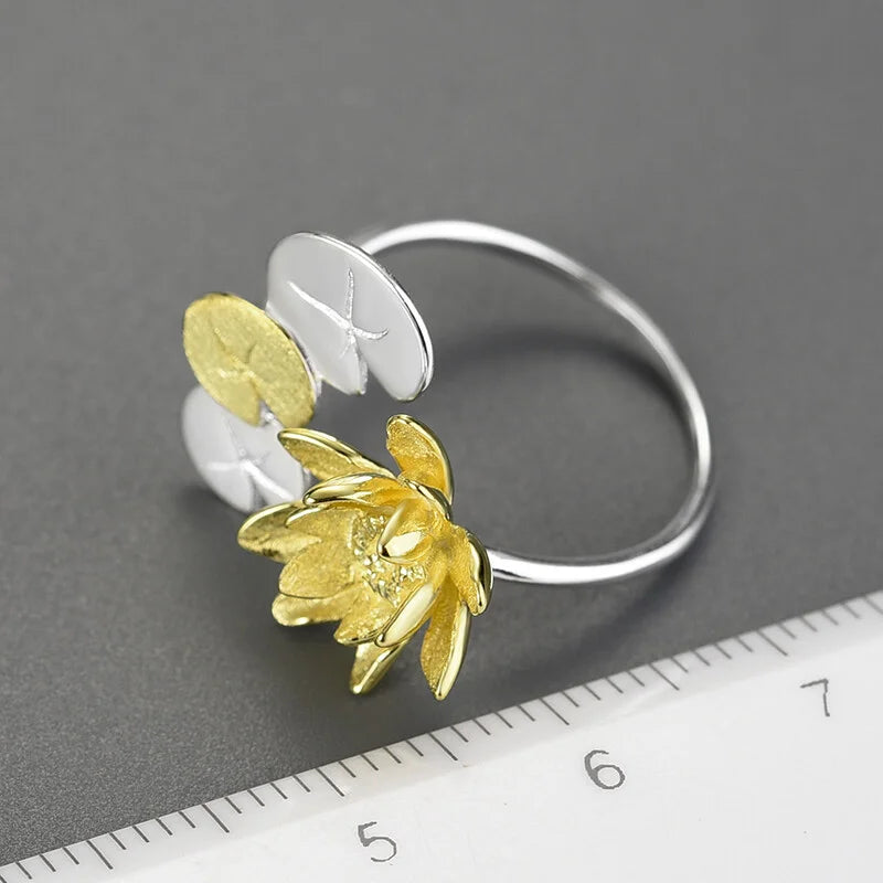 PRINCESENSE WATER LILY FLOWER RING