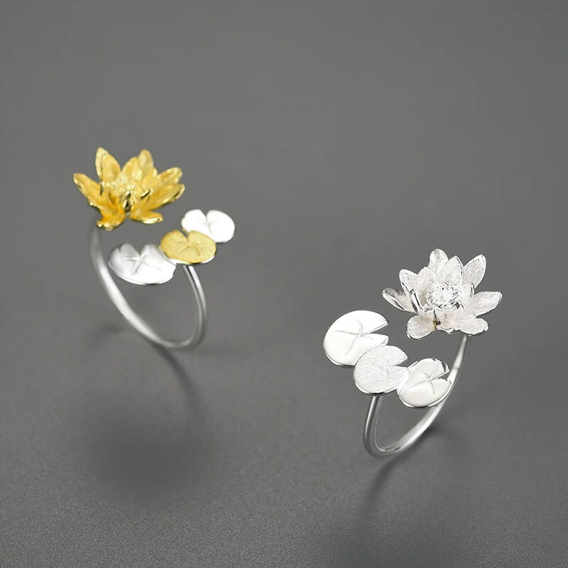 PRINCESENSE WATER LILY FLOWER RING