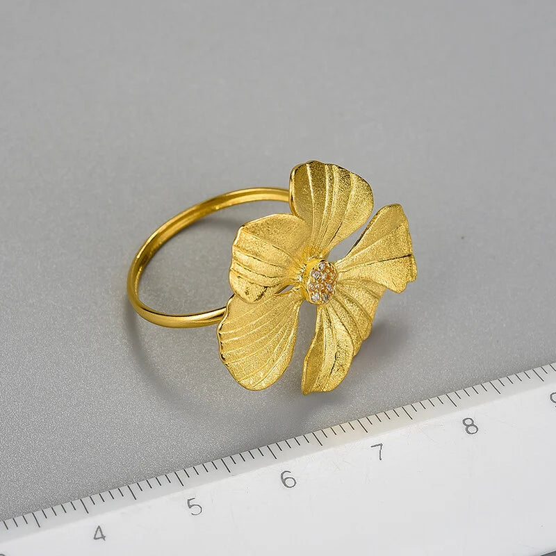 PRINCESENSE LARGE PEONY FLOWER RING