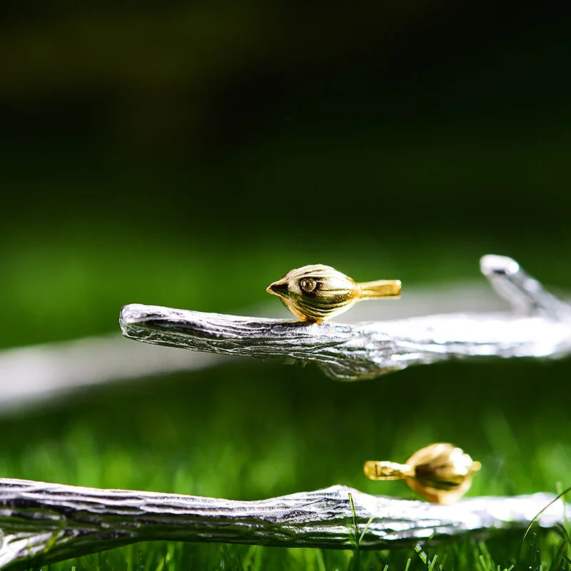 PRINCESENSE BIRDS ON BRANCH BANGLE