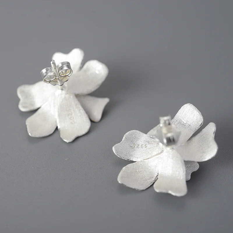 PRINCESENSE FLOWER RIBBON EARRINGS