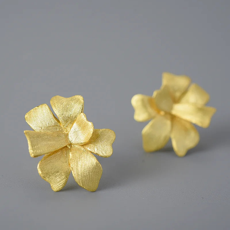 PRINCESENSE FLOWER RIBBON EARRINGS