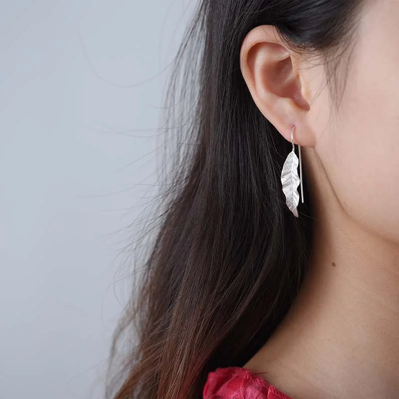 PRINCESENSE SUMMER LEAF EARRINGS