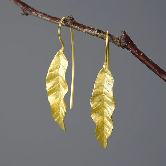 PRINCESENSE SUMMER LEAF EARRINGS