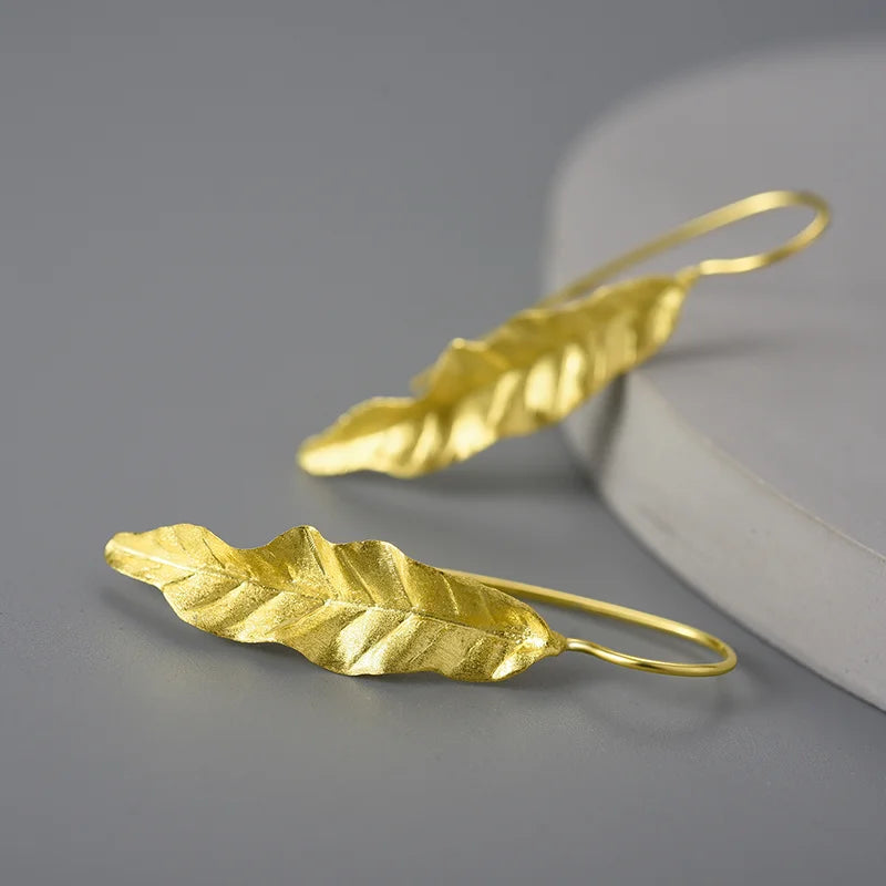 PRINCESENSE SUMMER LEAF EARRINGS