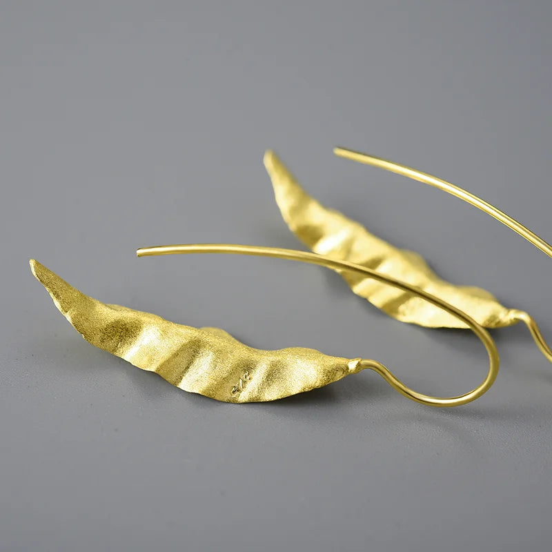 PRINCESENSE SUMMER LEAF EARRINGS