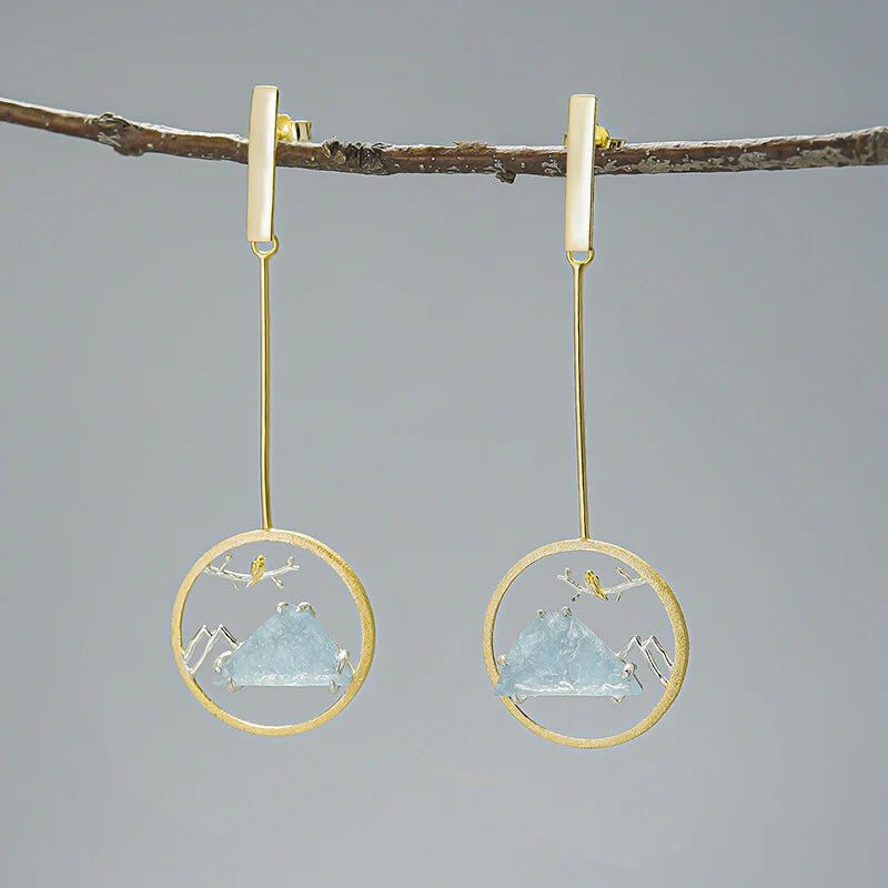 PRINCESENSE BLUE MOUNTAIN EARRING