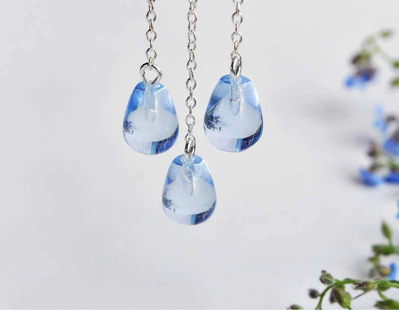 PRINCESENSE CLOUD TASSEL RAINDROPS JEWELRY SET