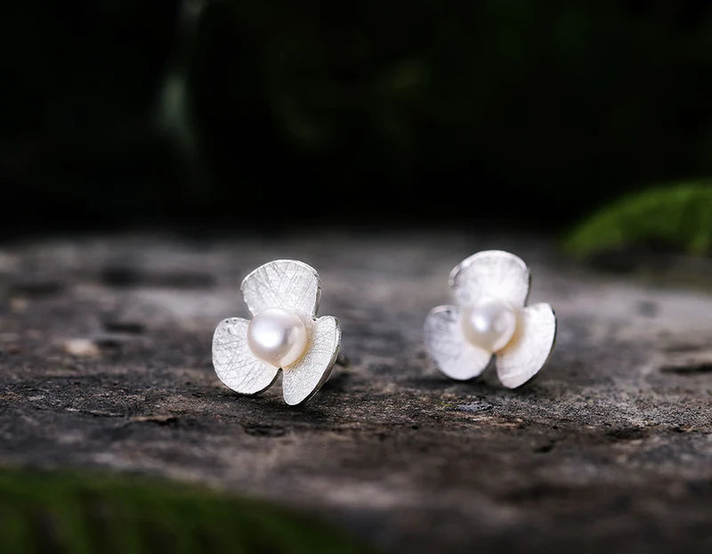 PRINCESENSE PEARL CLOVER EARRING