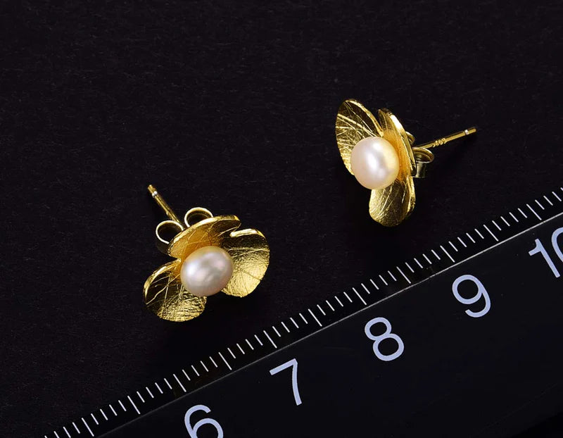 PRINCESENSE PEARL CLOVER EARRING