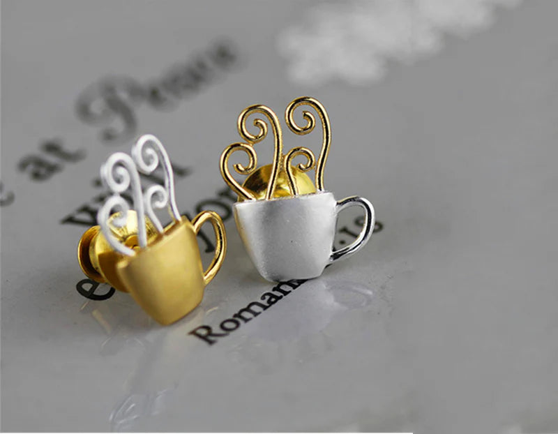 PRINCESENSE MORNING COFFEE CUP BROOCH