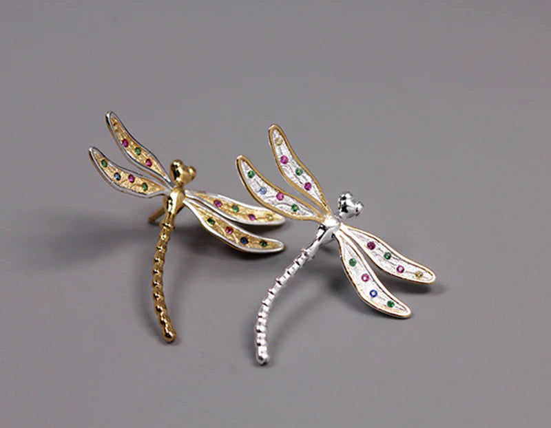 PRINCESENSE RAINBOW DRAGONFLY BROOCH