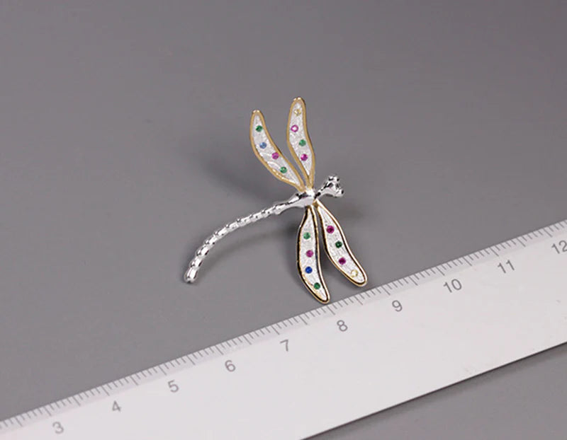 PRINCESENSE RAINBOW DRAGONFLY BROOCH