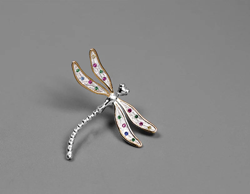 PRINCESENSE RAINBOW DRAGONFLY BROOCH