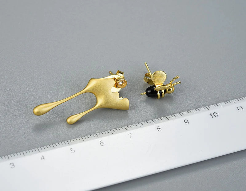 PRINCESENSE DRIPPING HONEY & BEE EARRING