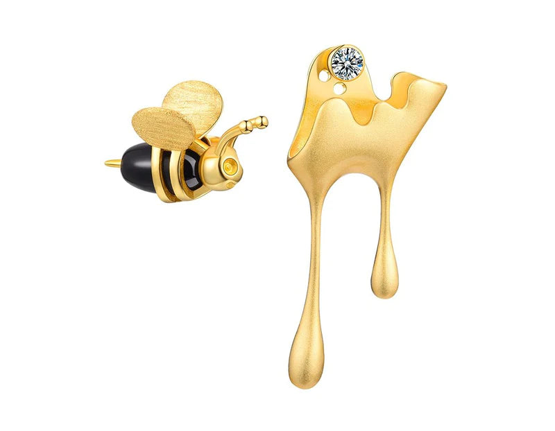 PRINCESENSE DRIPPING HONEY & BEE EARRING