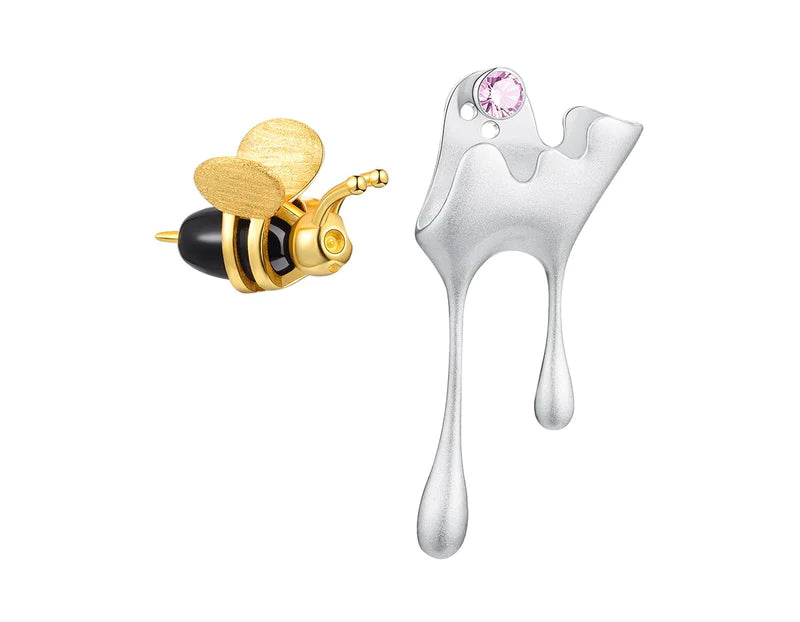 PRINCESENSE DRIPPING HONEY & BEE EARRING