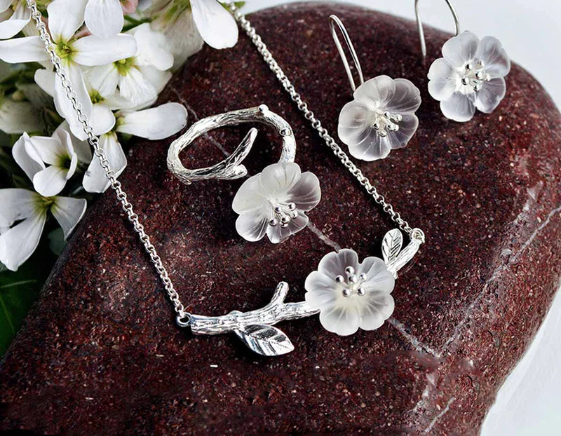 PRINCESENSE FLOWER IN THE RAIN JEWELRY SET