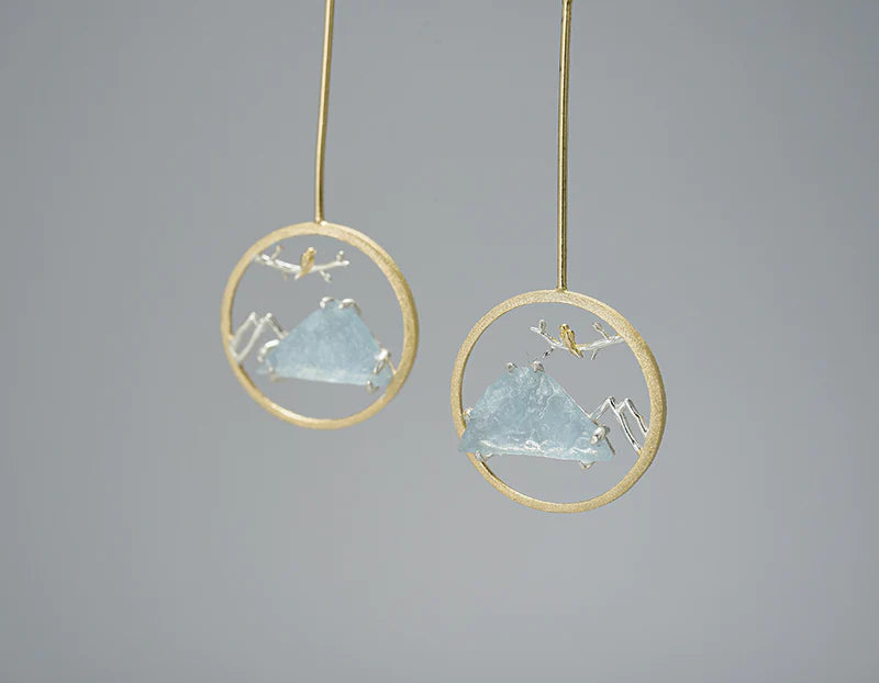 PRINCESENSE BLUE MOUNTAIN EARRING