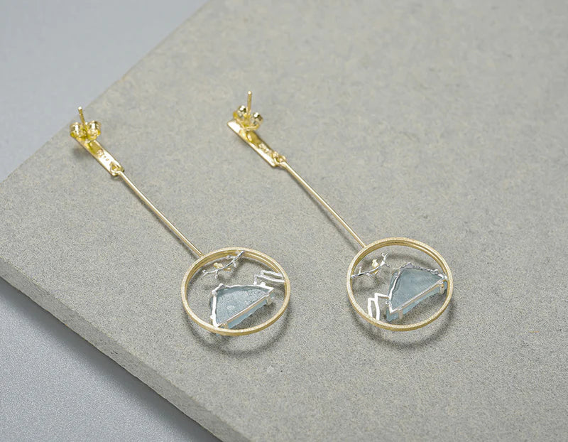 PRINCESENSE BLUE MOUNTAIN EARRING