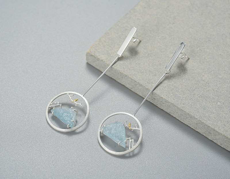 PRINCESENSE BLUE MOUNTAIN EARRING