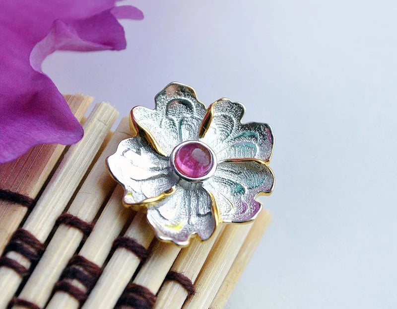 PRINCESENSE PEONY FLOWER BROOCH