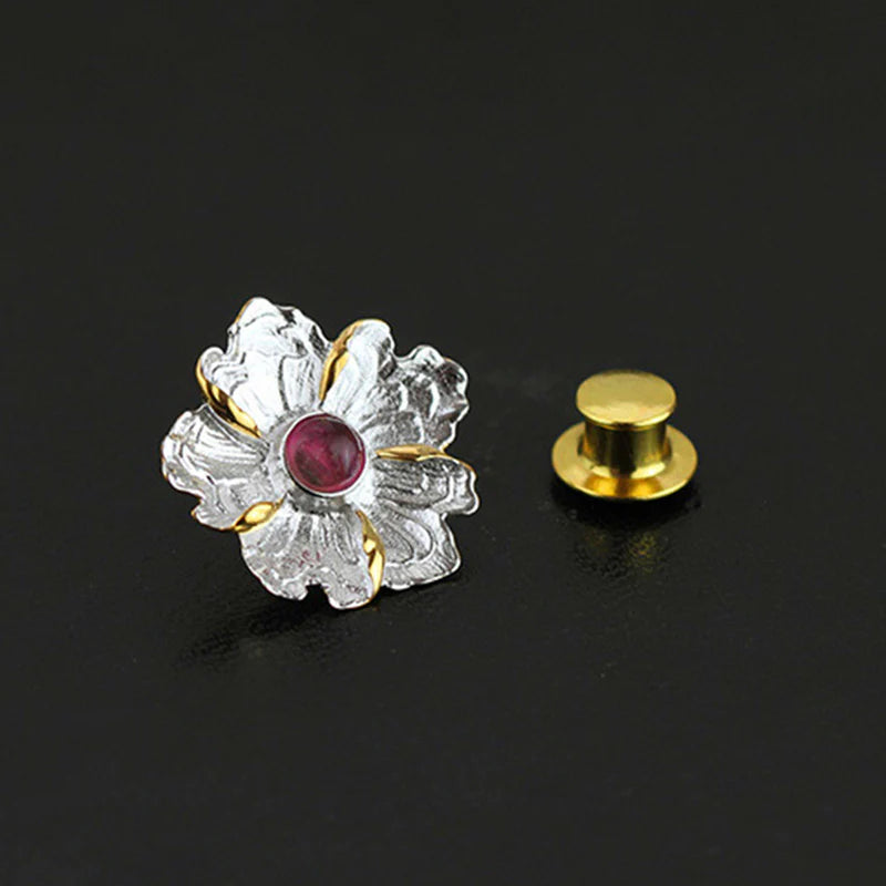 PRINCESENSE PEONY FLOWER BROOCH