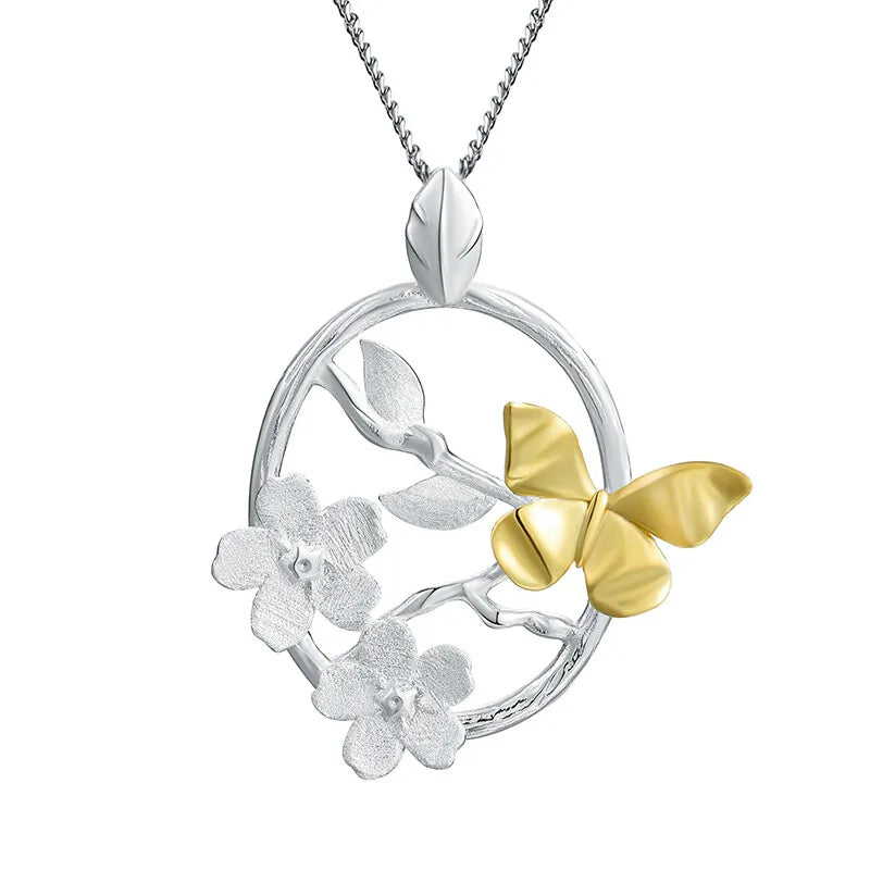 PRINCESENSE GARDEN BUTTERFLY NECKLACE