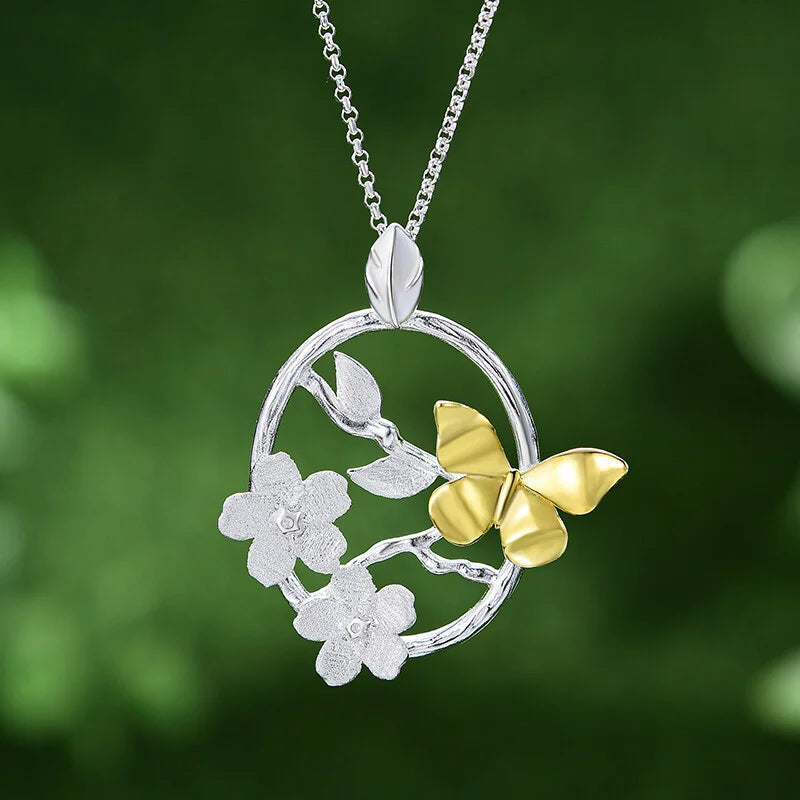 PRINCESENSE GARDEN BUTTERFLY NECKLACE