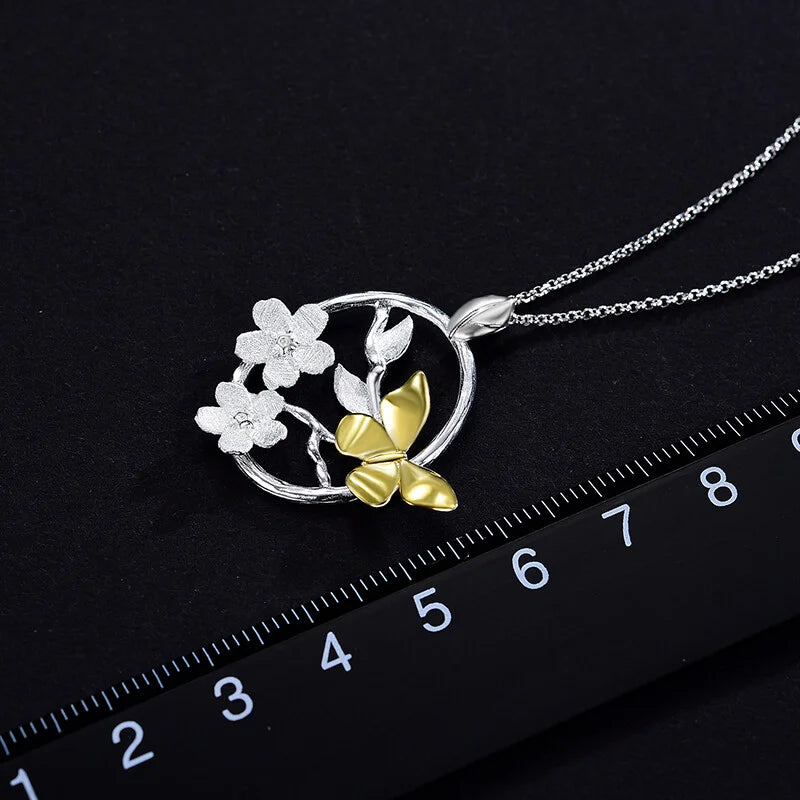 PRINCESENSE GARDEN BUTTERFLY NECKLACE