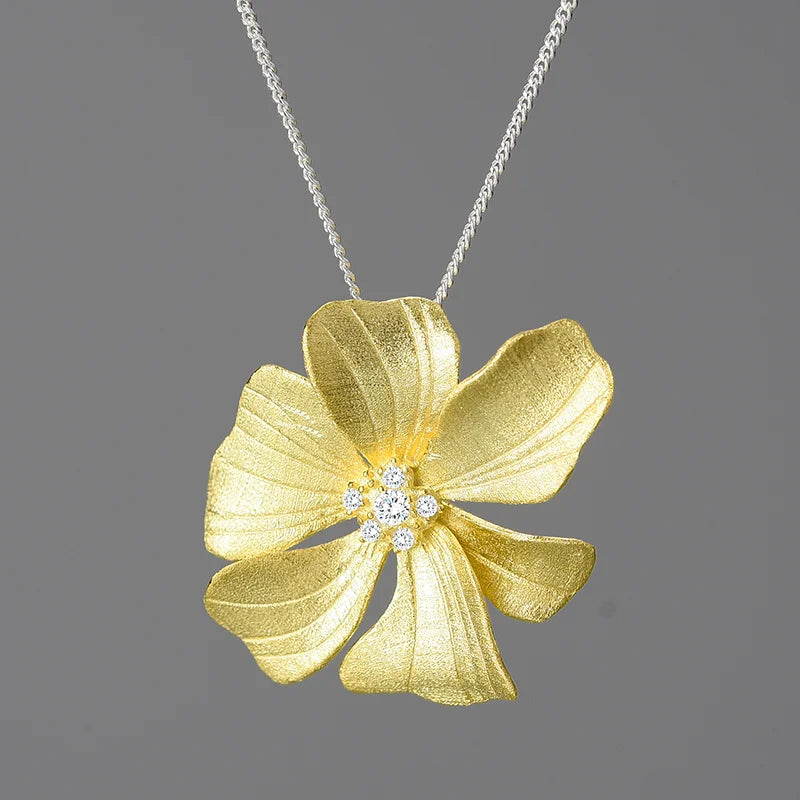 PRINCESENSE PEONY FLOWER NECKLACE