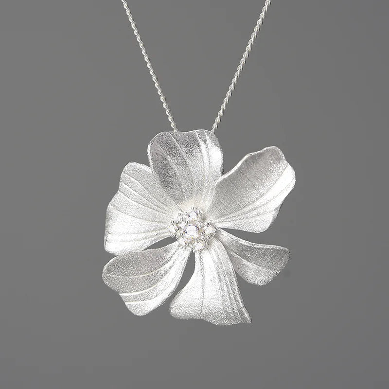 PRINCESENSE PEONY FLOWER NECKLACE