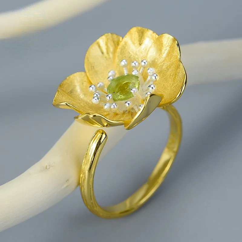 PRINCESENSE BLOOMING ANEMONE FLOWER RING