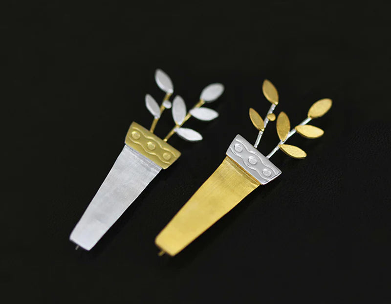 PRINCESENSE FLOWER POT BROOCH