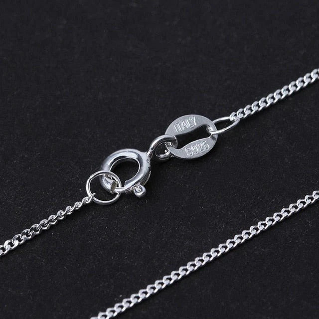 PRINCESENSE 925 STERLING SILVER NECKLACE CHAIN 2