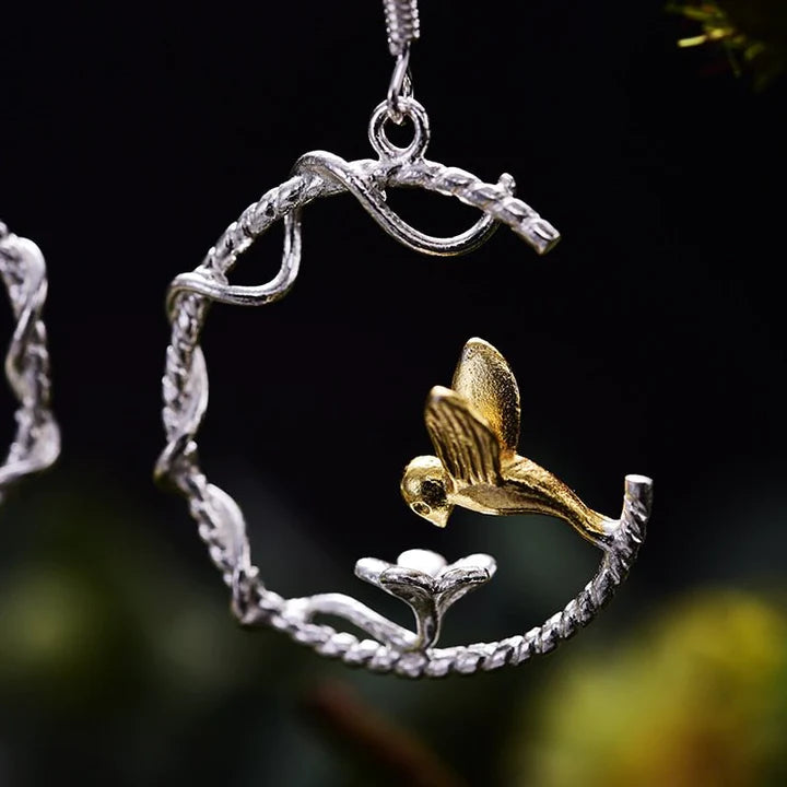 PRINCESENSE HUMMINGBIRD EARRING