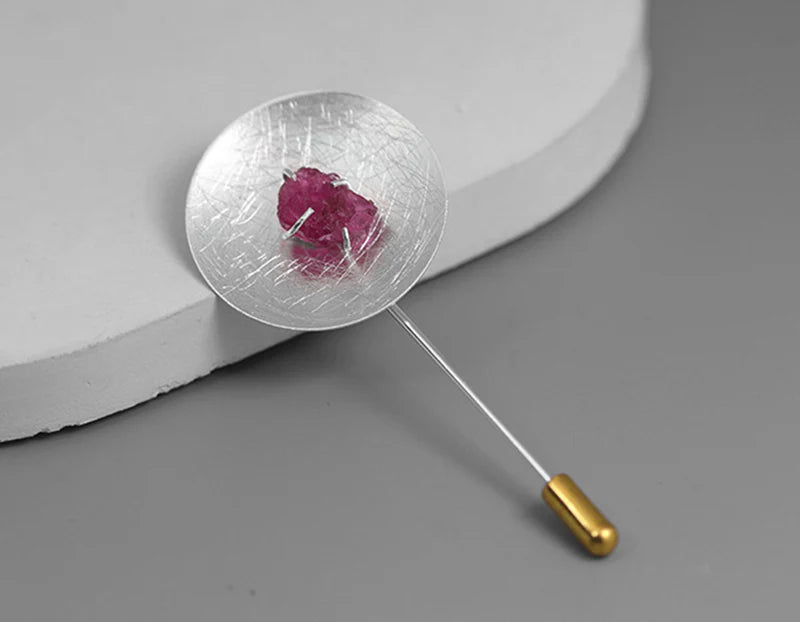 PRINCESENSE RAW TOURMALINE BROOCH