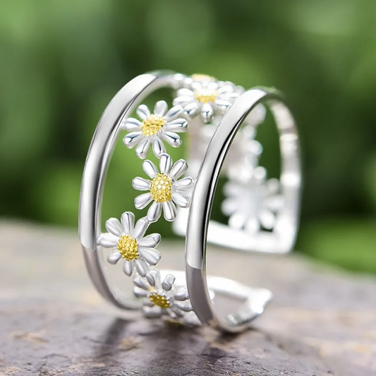 PRINCESENSE DAINTY DAISY FLOWER RING