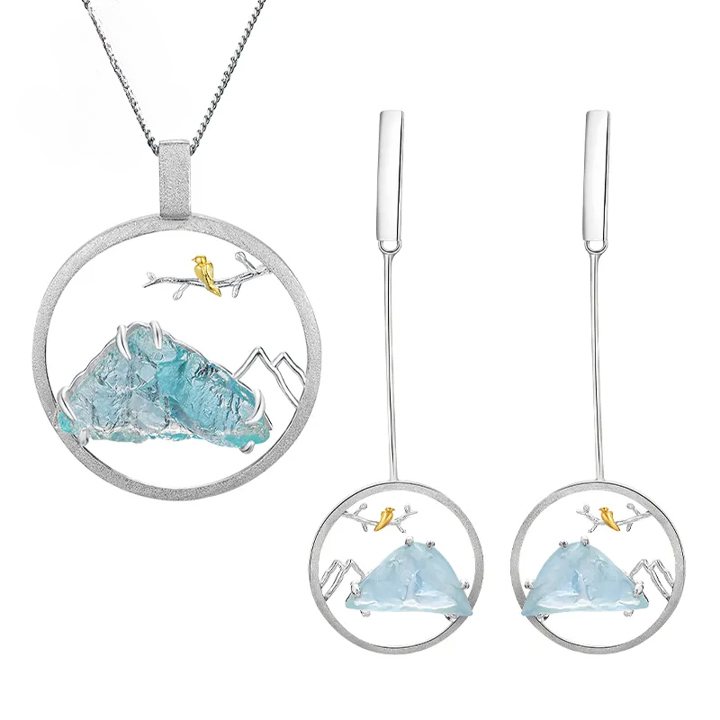 PRINCESENSE BLUE MOUNTAIN JEWELRY SET