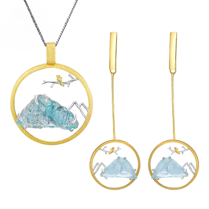 PRINCESENSE BLUE MOUNTAIN JEWELRY SET