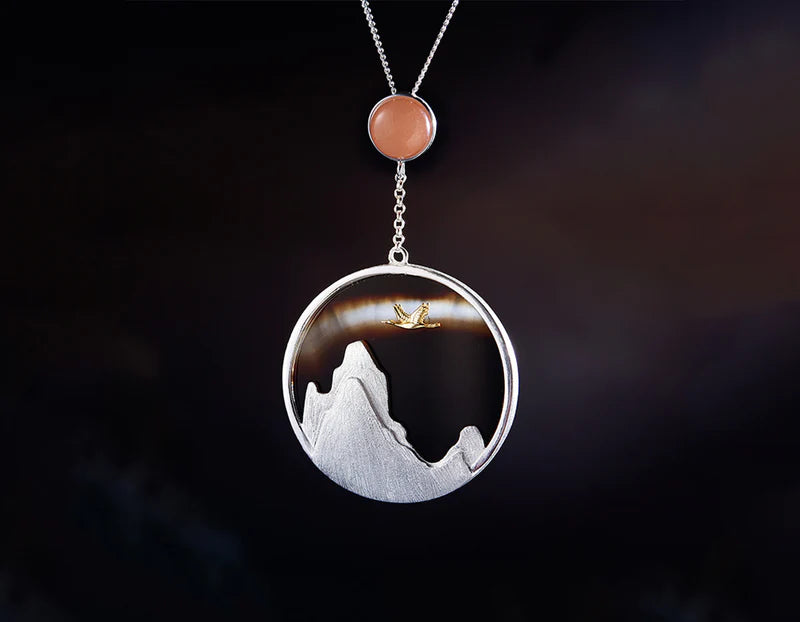 PRINCESENSE SUNSET MOUNTAIN PENDANT