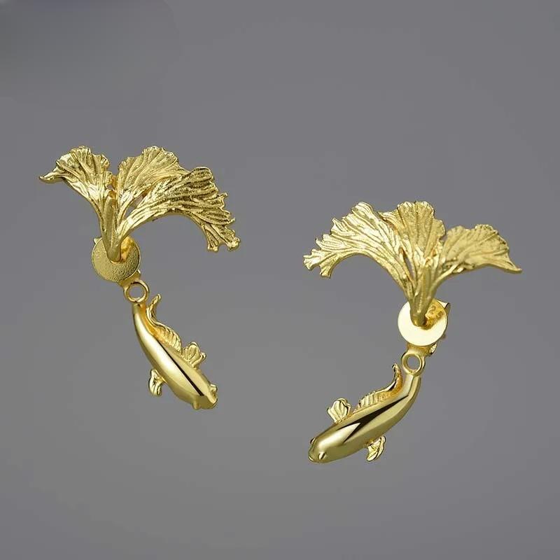 PRINCESENSE DESIGN FIGHTING FISH EARRING