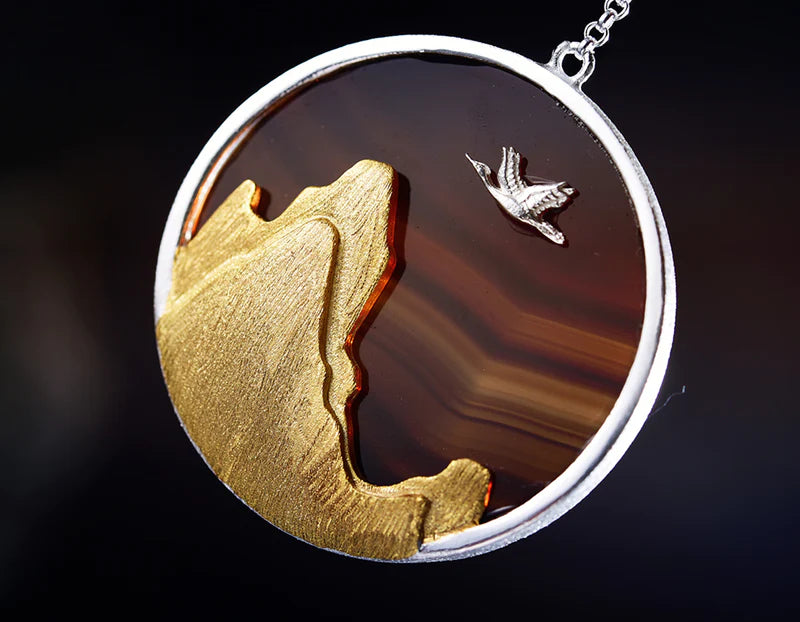 PRINCESENSE SUNSET MOUNTAIN PENDANT