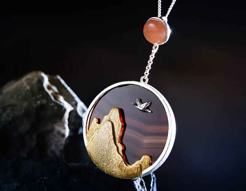 PRINCESENSE SUNSET MOUNTAIN PENDANT