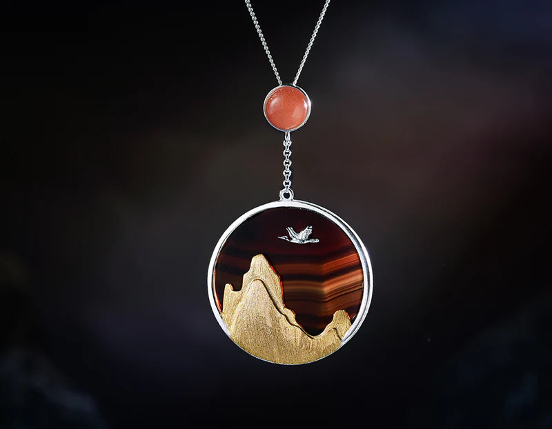 PRINCESENSE SUNSET MOUNTAIN PENDANT