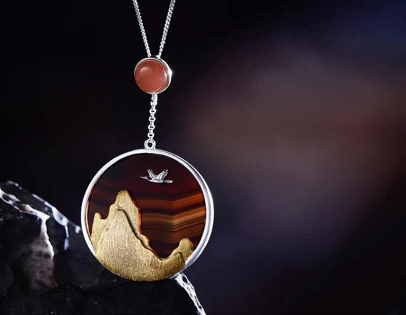 PRINCESENSE SUNSET MOUNTAIN PENDANT